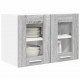 Sonata H Висящ шкаф с рафт с врата Riga 2 pcs Сив Сонома 60 x 31 x 40 см