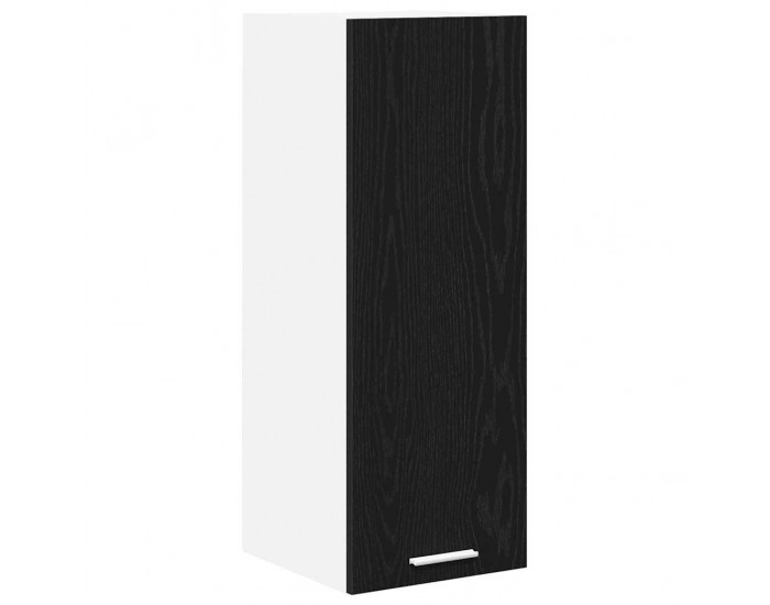 Sonata H Висящ шкаф с рафт Riga 2 pcs Черен дъб и бяло 30 x 31 x 80 см
