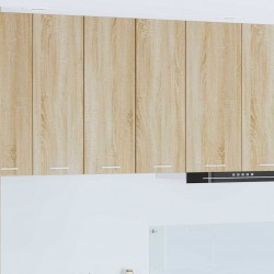 Sonata H Висящ шкаф с рафт Riga 2 pcs Сонома дъб и бяло 30 x 31 x 80 см - Bucătării modulare