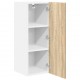 Sonata H Висящ шкаф с рафт Riga 2 pcs Сонома дъб и бяло 30 x 31 x 80 см