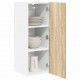 Sonata H Висящ шкаф с рафт Riga 2 pcs Сонома дъб и бяло 30 x 31 x 80 см