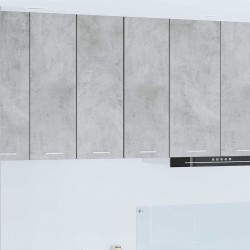 Sonata H Висящ шкаф с рафт Riga 2 pcs Бетон сив и бяло 30 x 31 x 80 см - Bucătării modulare
