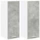 Sonata H Висящ шкаф с рафт Riga 2 pcs Бетон сив и бяло 30 x 31 x 80 см