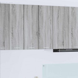 Sonata H Висящ шкаф с рафт Riga 2 pcs Сив Сонома и бяло 30 x 31 x 80 см - Bucătării modulare