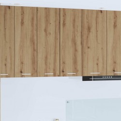 Sonata H Висящ шкаф с рафт Riga Занаятчийски дъб и бяло 30 x 31 x 80 см - Bucătării modulare