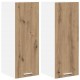 Sonata H Висящ шкаф Riga 2 pcs Занаятчийски дъб и бяло 30 x 31 x 80 см