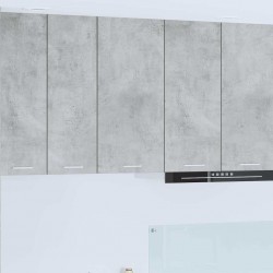 Sonata H Висящ шкаф с рафт с врата Riga Бетон сив и бяло 40 x 31 x 80 см - Bucătării modulare