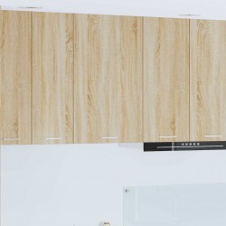 Sonata H Висящ шкаф с рафт Riga Сонома дъб и бяло 50 x 31 x 80 см - Bucătării modulare