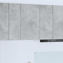 Sonata H Висящ шкаф с рафт с врата Riga Бетон сив и бяло 50 x 31 x 80 см - Bucătării modulare