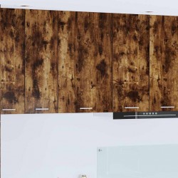 Sonata H Висящ шкаф с рафт с врата Riga Димящ дъб и бяло 50 x 31 x 80 см - Bucătării modulare