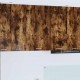 Sonata H Висящ шкаф с рафт с врата Riga Димящ дъб и бяло 50 x 31 x 80 см