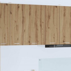 Sonata H Висящ шкаф с рафт Riga Занаятчийски дъб и бяло 50 x 31 x 80 см - Bucătării modulare
