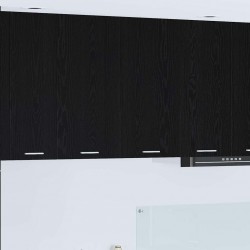 Sonata H Висящ шкаф Riga Черния дъб 80 x 31 x 80 см Инженерно дърво - Bucătării modulare