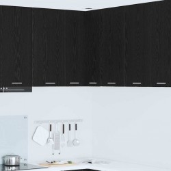 Sonata H Висящ шкаф с рафт Riga Черен дъб и бяло 57 x 57 x 80 см - Bucătării modulare