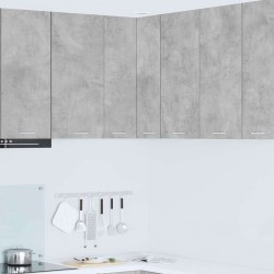 Sonata H Висящ шкаф с рафт Riga Бетон сив и бяло 57 x 57 x 80 см - Bucătării modulare