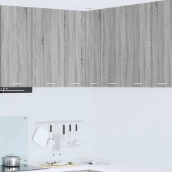 Sonata H Висящ шкаф с рафт Riga Сив Сонома и бяло 57 x 57 x 80 см - Bucătării modulare