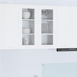 Sonata H Висящ шкаф Riga 2 pcs Бяло 40 x 31 x 80 см Инженерно дърво - Bucătării modulare