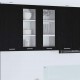 Sonata H Висящ шкаф с рафт с врата Riga 2 pcs Черния дъб 40 x 31 x 80 см