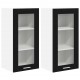 Sonata H Висящ шкаф с рафт с врата Riga 2 pcs Черния дъб 40 x 31 x 80 см