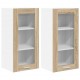 Sonata H Висящ шкаф с рафт с врата Riga 2 pcs Сонома дъб 40 x 31 x 80 см