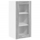 Sonata H Висящ шкаф с рафт с врата Riga 2 pcs Сив Сонома 40 x 31 x 80 см
