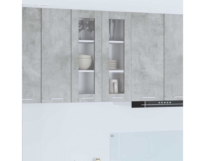 Sonata H Висящ шкаф Riga Циментено сиво 60 x 31 x 80 см Инженерно дърво