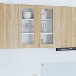 Sonata H Висящ шкаф Riga Сонома дъб 80 x 31 x 80 см Инженерно дърво - Bucătării modulare