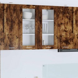 Sonata H Висящ шкаф Riga Димян дъб 80 x 31 x 80 см Инженерно дърво - Bucătării modulare