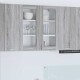 Sonata H Висящ шкаф Riga Сив Сонома 80 x 31 x 80 см Инженерно дърво