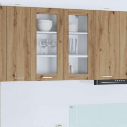 Sonata H Висящ шкаф с рафт Riga Дъб 80 x 31 x 80 см Инженерно дърво - Bucătării modulare