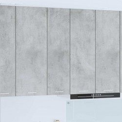 Sonata H Висящ шкаф Riga Циментено сиво 30 x 31 x 100 см Инженерно дърво - Bucătării modulare