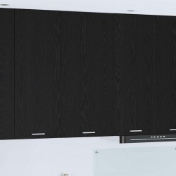 Sonata H Висящ шкаф с рафт Riga Черен дъб и бяло 50 x 31 x 100 см - Bucătării modulare