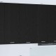 Sonata H Висящ шкаф с рафт Riga Черен дъб и бяло 50 x 31 x 100 см