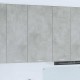 Sonata H Висящ шкаф с рафт Riga Бетон сив и бяло 50 x 31 x 100 см