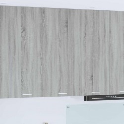 Sonata H Висящ шкаф с рафт Riga Сив Сонома и бяло 50 x 31 x 100 см - Bucătării modulare