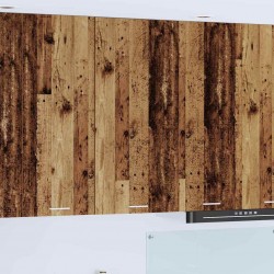 Sonata H Висящ шкаф с рафт Riga Стара дървесина и бяло 50 x 31 x 100 см - Bucătării modulare