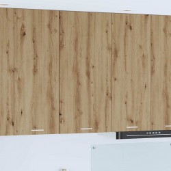 Sonata H Висящ шкаф с рафт Riga Занаятчийски дъб и бяло 50 x 31 x 100 см - Bucătării modulare