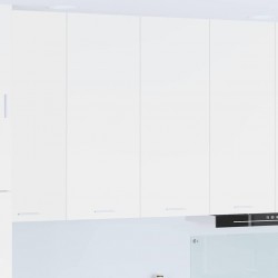 Sonata H Висящ шкаф с рафт Riga Бяло 80 x 31 x 100 см Инженерно дърво - Bucătării modulare
