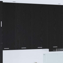 Sonata H Висящ шкаф Riga Черния дъб 80 x 31 x 100 см Инженерно дърво - Bucătării modulare