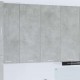 Sonata H Висящ шкаф Riga Циментено сиво 80 x 31 x 100 см Инженерно дърво