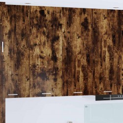 Sonata H Висящ шкаф Riga Димян дъб 80 x 31 x 100 см Инженерно дърво - Bucătării modulare