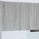 Sonata H Висящ шкаф Riga Сив Сонома 80 x 31 x 100 см Инженерно дърво