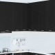 Sonata H Висящ шкаф с рафт Riga Черен дъб и бяло 57 x 57 x 100 см
