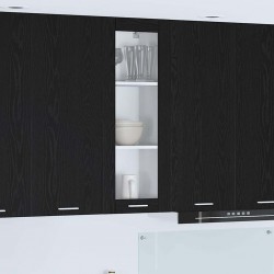 Sonata H Висящ шкаф Riga Черния дъб 40 x 31 x 100 см Инженерно дърво - Bucătării modulare