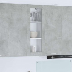 Sonata H Висящ шкаф Riga Циментено сиво 40 x 31 x 100 см Инженерно дърво - Bucătării modulare