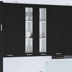 Sonata H Висящ шкаф Riga Черния дъб 60 x 31 x 100 см Инженерно дърво - Bucătării modulare