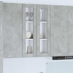 Sonata H Висящ шкаф Riga Циментено сиво 60 x 31 x 100 см Инженерно дърво - Bucătării modulare