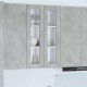 Sonata H Висящ шкаф Riga Циментено сиво 60 x 31 x 100 см Инженерно дърво