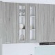 Sonata H Висящ шкаф Riga Сив Сонома 60 x 31 x 100 см Инженерно дърво