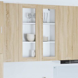 Sonata H Висящ шкаф Riga Сонома дъб 80 x 31 x 100 см Инженерно дърво - Bucătării modulare